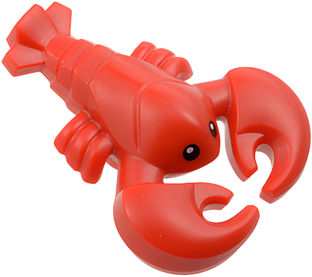 Лобстер Lego Lobster with Black Eyes Pattern 27152pb01